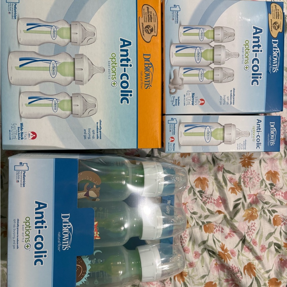 Dr. Brown's Anti-Colic Baby Bottles - Green